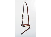 Rope noseband with flash  brass buckles - brass buckles CS black