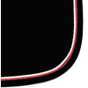 Saddle pad black/white and red cord pipings - Pony