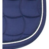 Saddle pad navy/navy and white cord pipings - All purpose