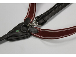 Collier de chasse elastique  boucles chrome  PS choco-bord.