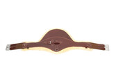 Stud guard girth leather/sheepskin light brown 115 cm